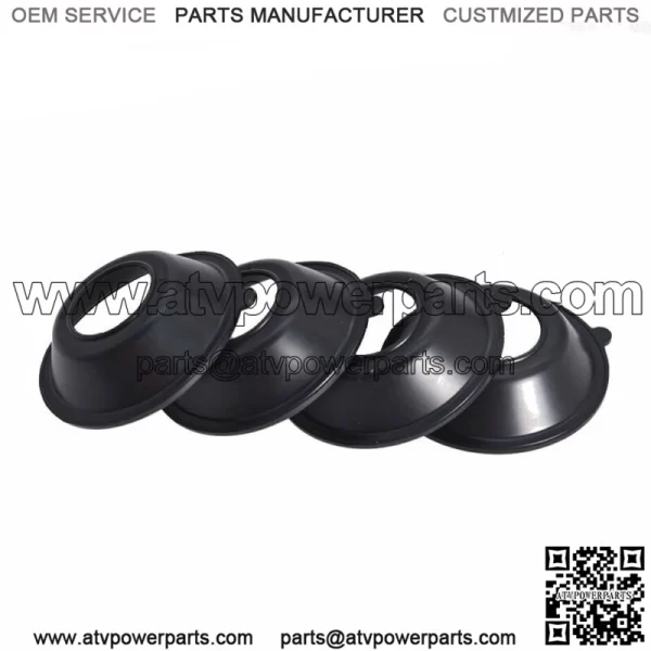 4Pcs Carburetor Slide Diaphragms For Honda Shadow VT750 2000-2007 16111-MEG-003