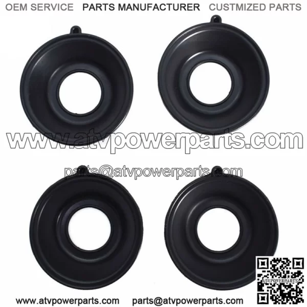 4Pcs Carburetor Slide Diaphragms For Honda Shadow VT750 2000-2007 16111-MEG-003 - Image 3
