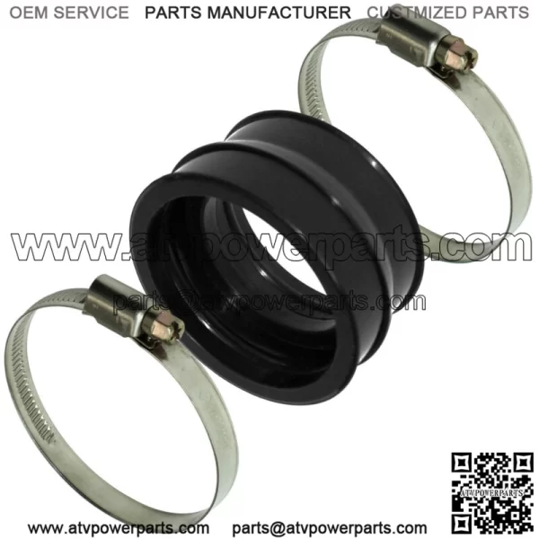 Rubber Carburetor Boot Flange W/Clamps for Can-Am Bombardier Ds 650 2000-2007