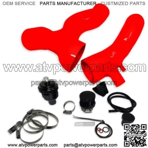 20-22 Ski-Doo 850 Turbo 6-Ply HD Silicone Charge & Intake Tube RED + BOV Kit