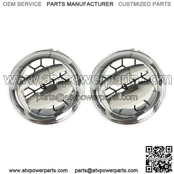 2 Pcs Air Vent Louvre AC Heater Interior For Ford F150 09-14 Dash Chrome Louvers - Image 5