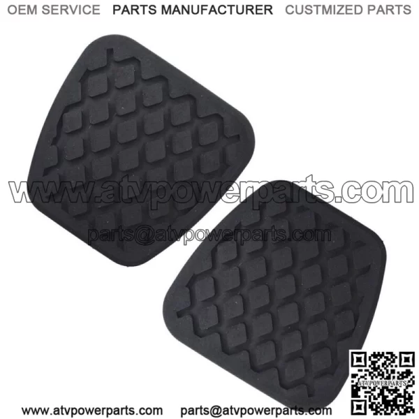 For 1988-2000 Honda & 1986-2003 Acura Brake Clutch Pedal Pad Rubber Covers Black