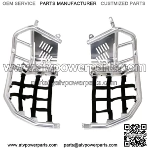 Aluminum Foot Peg Nerf Bars Yamaha 700 700R 2006-2024 Black Webbing For: More than one vehicle