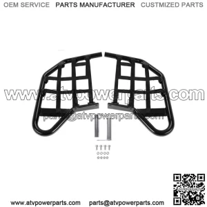 Aluminum Nerf Bars Foot Guard Pegs For Yamaha 700 YFM 700 YFM700 Black For: More than one vehicle