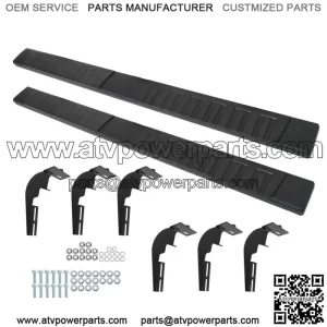 Quad Cab 6" Black Running Board Nerf Bar Side Step H For 2009-2018 Dodge Ram