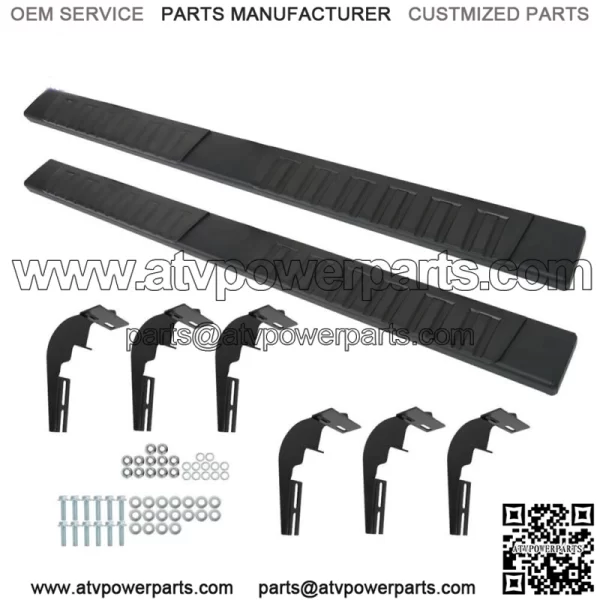 Quad Cab 6" Black Running Board Nerf Bar Side Step H For 2009-2018 Dodge Ram