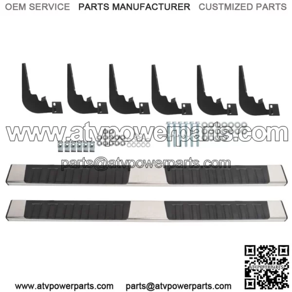 For 2009-2018 Dodge Ram 1500 Crew Cab 6" Side Steps Nerf Bars Running Boards SS