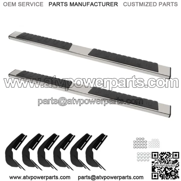For Dodge Ram 1500 Crew Cab New Body Style 2019-2024 6"Side Steps Running Boards - Image 2