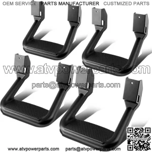 Pickup Aluminum Alloy Footboard 4 Pack #Black