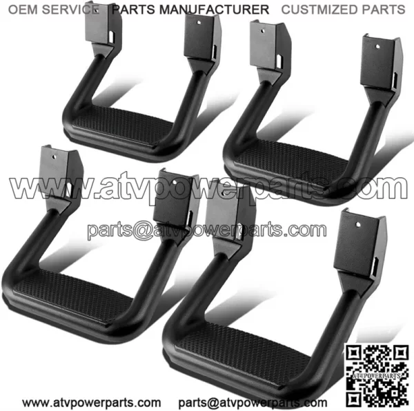 Pickup Aluminum Alloy Footboard 4 Pack #Black