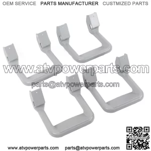 Pickup Aluminum Alloy Footboard 4 Pack #Silver