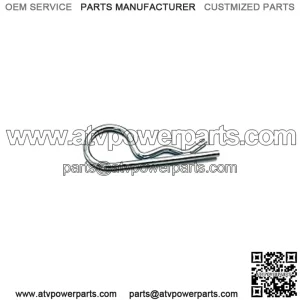 Polaris ATV Hitch Pin Clip, .148 x 3 1/16,  OEM Part 7661067, Qty 1
