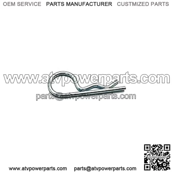 Polaris ATV Hitch Pin Clip, .148 x 3 1/16,  OEM Part 7661067, Qty 1