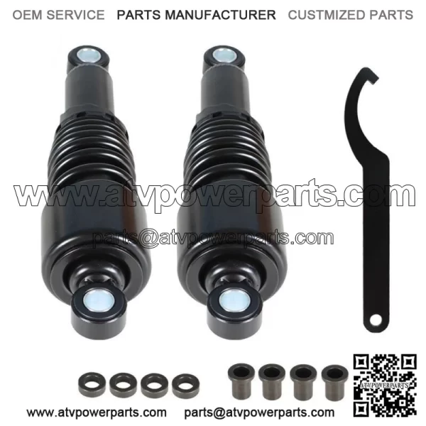 10.5" 267mm Black Rear Shocks Fit For 2004 - 2012 Sportster 1200 Custom 883 - Image 5