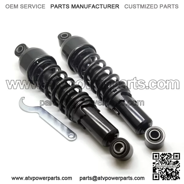 13" Black Harley Touring Rear Shock Absorber - With Adjustment Wrench - Image 2