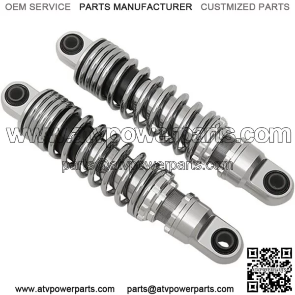 12" Ride-Height Adjustable Shocks Chrome Harley Davidson Dyna