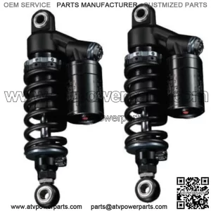 Universal Shicane HLR Twin Shocks 340mm to 350mm Black