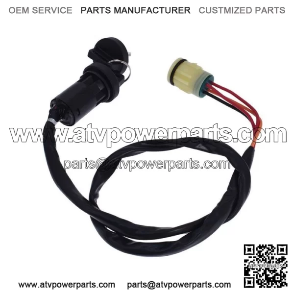 Ignition Switch Keys For Honda Rancher 350 TRX350FE 4x4 ES 2000-2006 ATV Black - Image 2