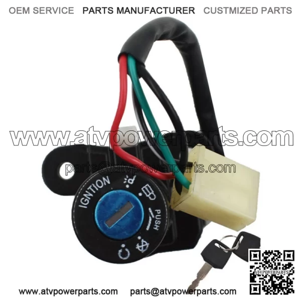 Ignition Switch w/Keys For Suzuki GSF RF 400 GSX 600 750 900 1100 GSXR 750 1100 - Image 2