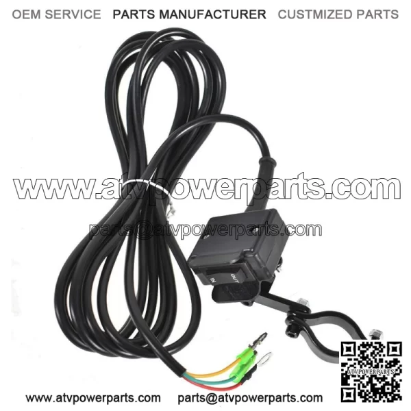 ATV 12V 250A Starter Solenoid Relay Contactor & Winch Rocker Thumb Switch Kit - Image 5