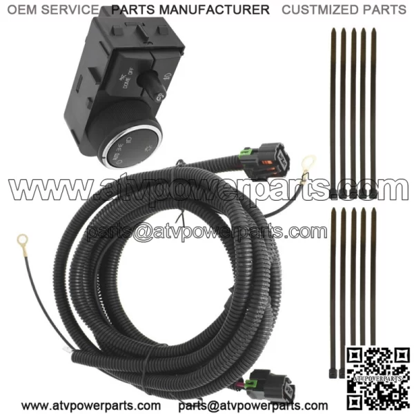 25858705 Fog Light Wiring Harness & Switch For 2007-2013 Chevy Silverado GMC V8