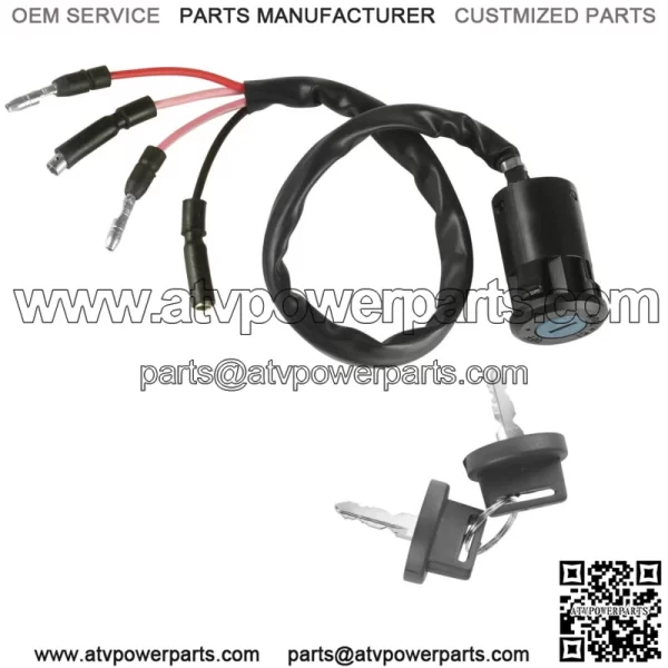 Ignition Key Switch for Honda 300 TRX300FW Fourtrax 4x4 1990-2000 Atv New - Image 3