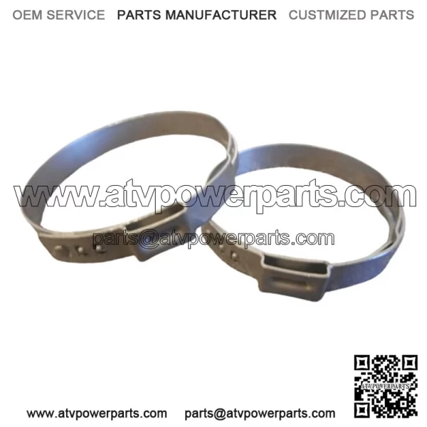 CanAm Outlander Renegade Pair Driveshaft Clamps Vibration Resistant Crimp Boot