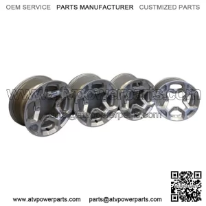 Take Off G2 Can Am Outlander 12" Silver DPS XT Wheel Set 12x6 12x7.5 4x137mm