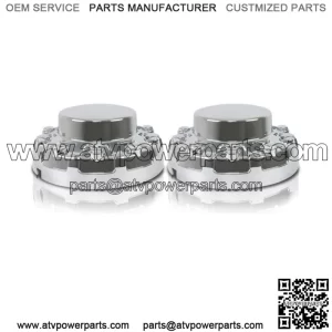 2*Rear Wheel Center Hub Caps For 2019 2020 2021 Dodge Ram 4500 5000 Chrome