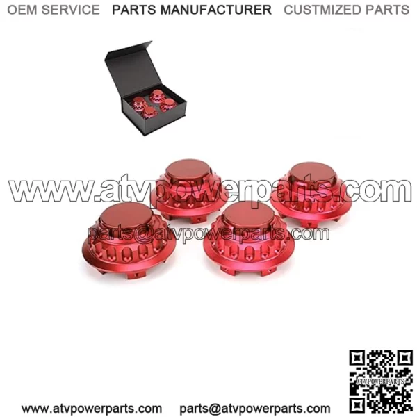Mercedes-Benz wheel center cover #red - Image 4