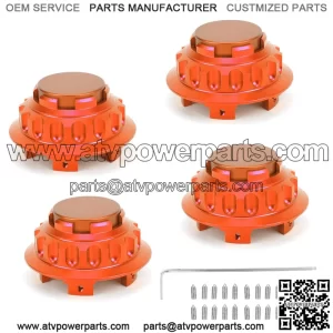 BMW Honda wheel center cover #orange