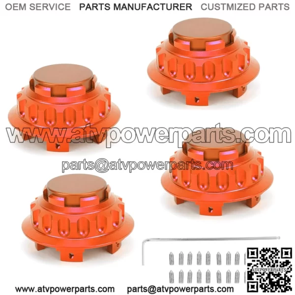 BMW Honda wheel center cover #orange