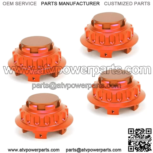 BMW Honda wheel center cover #orange - Image 2