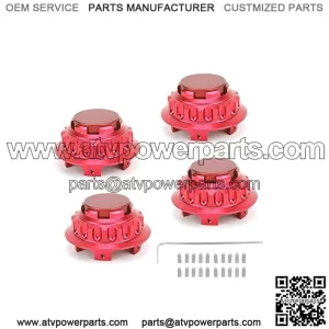 BMW Honda wheel center cover #red