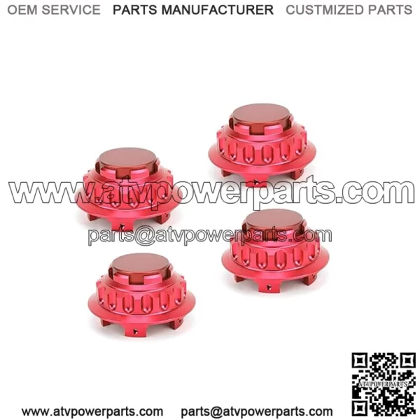 BMW Honda wheel center cover #red - Image 2
