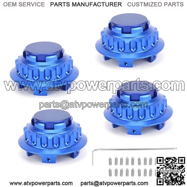 Porsche wheel center cover #blue - Image 2