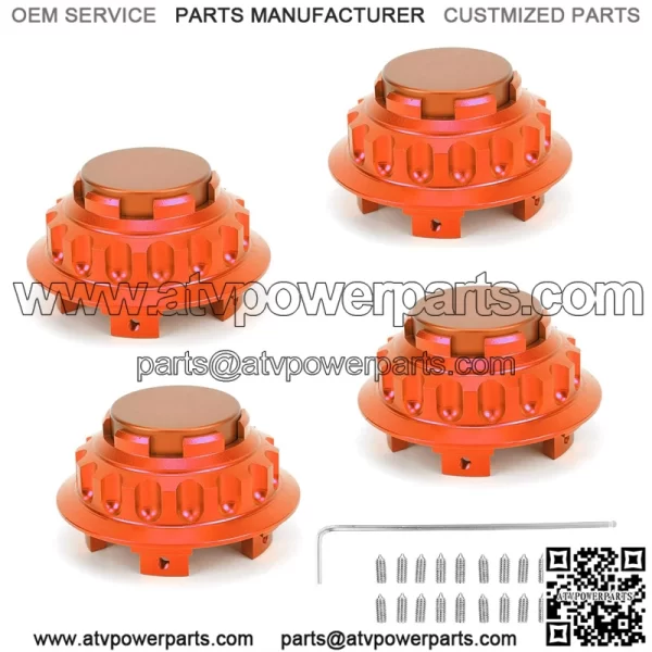 Porsche wheel center cover #orange - Image 2