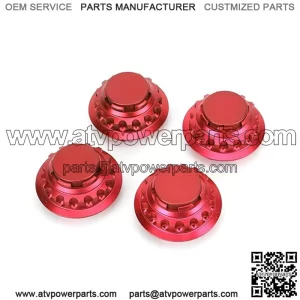 Porsche wheel center cover #red