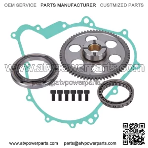 For Yamaha Grizzly 660 03-08 Rhino 660 04-07 Starter Clutch W/ Idler Gear Gasket (Fits: Yamaha Rhino 660)