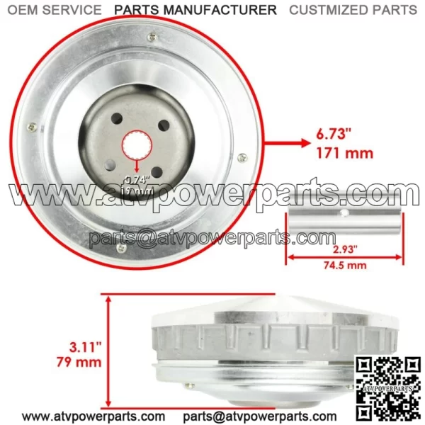 Clutch Housing Drum Primary Sheave fits Yamaha Kodiak 450 YFM450FA 2006 2018-20 - Image 3