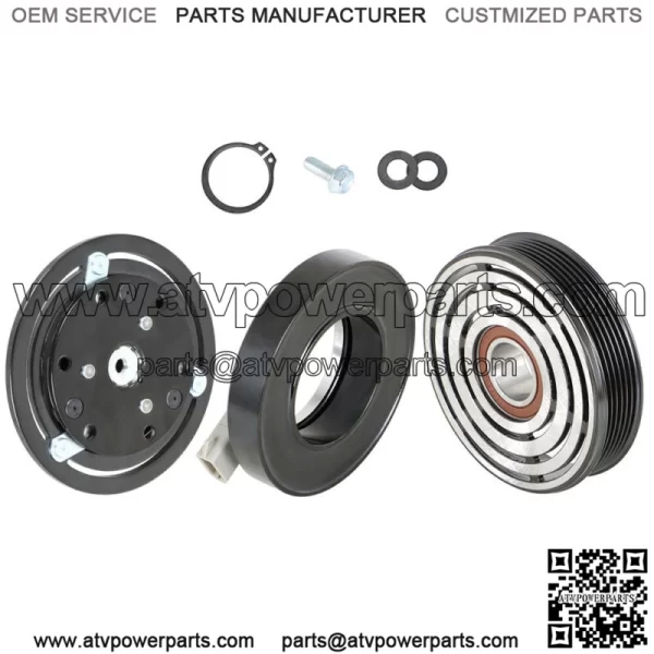AC Compressor Clutch Kit Coil Pulley Plate For 2002 2003 Ford F150 4.6l 5.4l V8 - Image 2