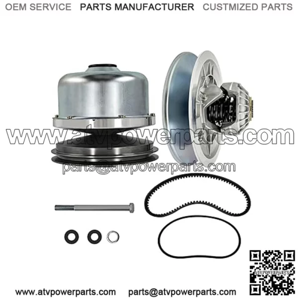 Primary Drive & Secondary Driven Clutch w/Belts Compatible with Yamaha Golf Cart G29 YDRA Drive 2007-2016, YTF Adventure Sports drive 2007-2008, Drive2 DR2A CAM 2017-up, JW8-G6201 JW8-G6202