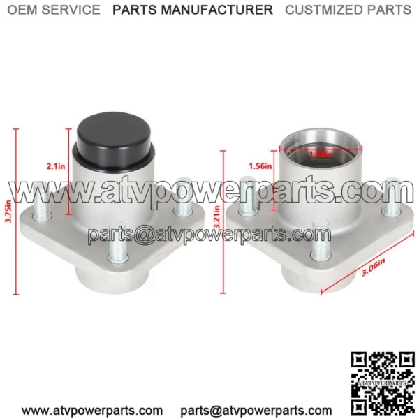 Golf Cart Front Hub Assembly Wheel Hubs For EZGO TXT/ Medalist G&E 1976-2001.5 - Image 2