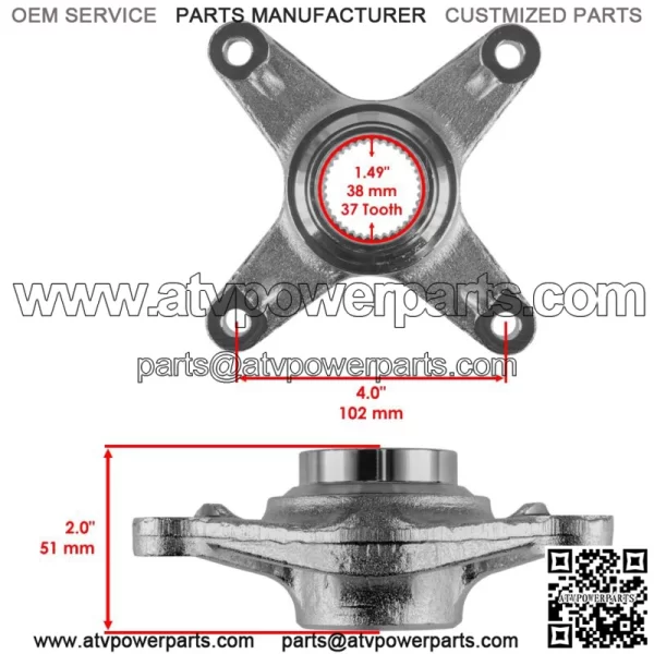 Rear Axle Sprocket Hub Collar for Yamaha Raptor 700 700R YFM700R 2006-2012 - Image 2