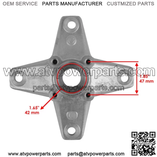 Front Left and Right Wheel hub fits Yamaha YFZ450 YFZ450V YFZ450R 2006 2007-2013 (For: Yamaha Raptor 700) - Image 3