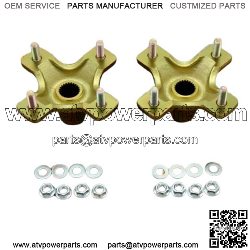 NEW 2 x REAR HUBS Honda 400EX 300EX TRX450R 4x110mm 1987-2020 + lugnuts (For: Honda)