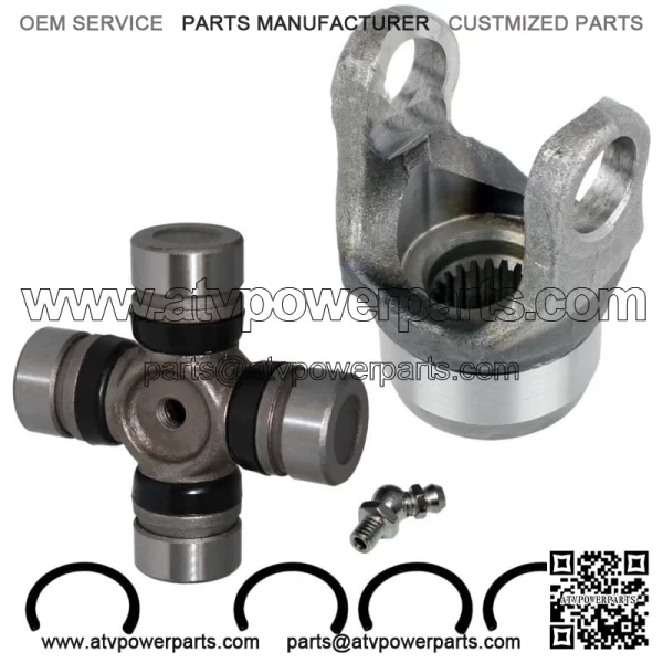 Front Drive Shaft Yoke W/U-Joint for Yamaha Rhino 660 YXR660 4X4 2004-2007 (For: 2006 Yamaha Rhino 660)
