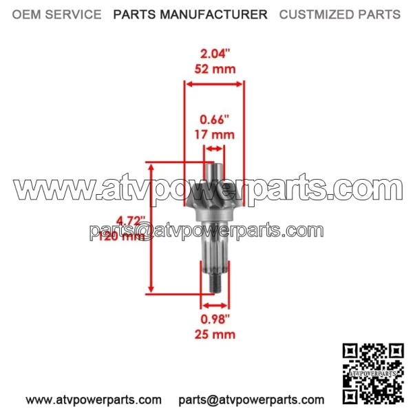 Differential Gear For Yamaha 5UG-Y4612-00-00 (For: 2006 Yamaha Rhino 660) - Image 2