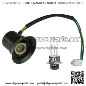 Headlight Socket & Bulb For Yamaha RHINO 660 YXR660F 4X4 2006