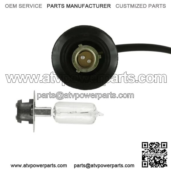 Headlight Socket & Bulb For Yamaha RHINO 660 YXR660F 4X4 2006 - Image 5